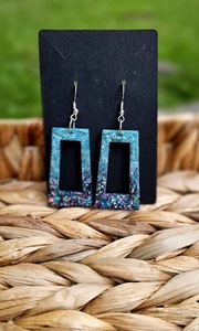 Resin Embroidery <b>Earrings</b> Handmade Stainless Steel Fashion Jewelry for Women Girls Classic Wedding Look High Quality - Product Image 3