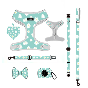 Tunjukkan lead tali kerah Tautan Kuba tali pengikat kabel kucing menghindari bukti jalinan taktis dan set tali kekang kulit asli anjing - Product Image 2