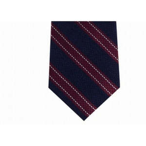 เนคไทผ้าไหมแท้ 100% สำหรับผู้ชาย ยี่ห้อทอมมี่ ฟอร์ ฮิลฟิเกอร์ ลายเส้นสีแดง ขนาดปกติ - Product Image 3