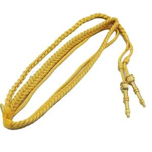 Cordón de Uniforme de Alta Calidad Personalizado OEM, Cordón de Alambre de Bullion, Accesorio Ceremonial, Diseño Personalizado Sin Correa - Product Image 5