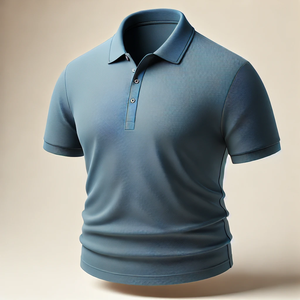 เสื้อยืดผ้าถักแบบเบาและแห้งเร็วสำหรับเสื้อโปโลทรงพลัสไซส์แขนสั้นพิมพ์ลายสีทึบมีเอกลักษณ์พิมพ์โลโก้ระบายอากาศได้ - Product Image 3