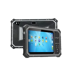 HUGEROCK R80 Dual Sim Card Android 1000 nit 8+128gb Barcode Scanner Rfid Reader Waterproof ip67 8 Inch Industrial Tablet Pc Rug