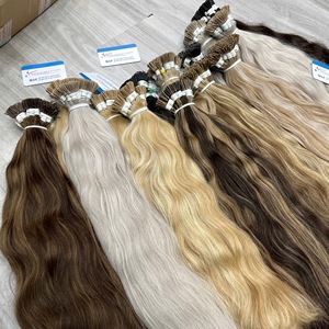 Extensions de cheveux humains ondulés naturels en kératine vietnamienne de qualité supérieure, prix de gros, prêtes à être expédiées de l'usine. - Product Image 4