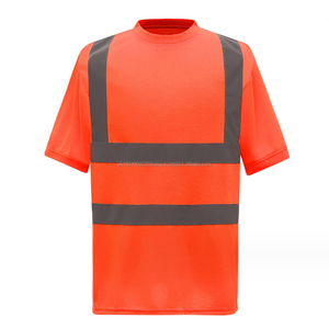 Camisetas Polo de Seguridad con Franjas Reflectantes 3M, Camiseta de Trabajo Reflectante, Tops de Trabajo de Manga Corta - Product Image 3