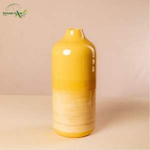 Vase en bambou enroulé bicolore, accent moderne et naturel, écologique et durable, décoration de table - Product Image 2