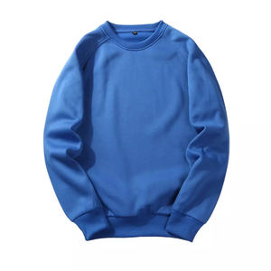 Derniers pulls à col ras du cou à manches longues pour hommes vente en gros sweat-shirt écologique texturé matelassé 100% coton pour l'hiver - Product Image 2