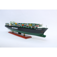 Modèle de bateau de style nautique Evergreenn, artisanat en bois, décoration de meubles avec peinture artistique, cadeau