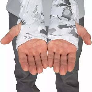 Contraste de color nueva moda diseño de camuflaje sublimación manga larga rendimiento UPF protección solar transpirable pesca camisas con capucha - Product Image 6