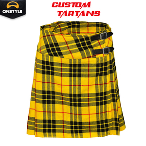 Jupe écossaise courte à taille basse en laine respirante pour femmes, motif à carreaux, design plissé, couleurs personnalisées, style sportif - Product Image 2