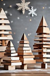 Décoration de sapin de Noël en bois fait main, écologique, de haute qualité, taille et forme personnalisables, résistant aux intempéries, sur pied - Product Image 2