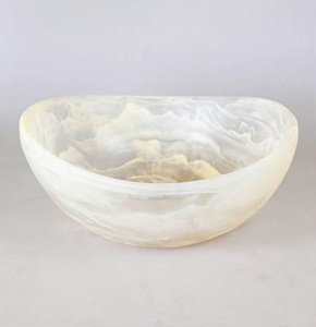 Bol et plat de service en résine fabriqués en Inde - Passe au lave-vaisselle - Design moderne européen personnalisable pour la maison et les fêtes - Product Image 6