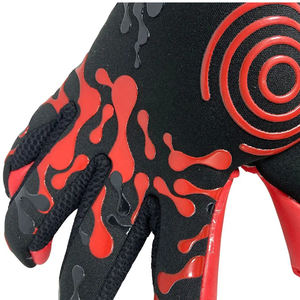 Gants de gardien de but de football pour enfants, très vendus, en cuir sur mesure, bracelet réglable, haute qualité, ajustement confortable - Product Image 4