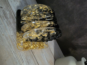 Ensemble de dessous-de-verre en résine de luxe, fait à la main, 4x4 pouces, carré, décoration pour les boissons, différentes couleurs, pour table basse, Tradebyd - Product Image 3