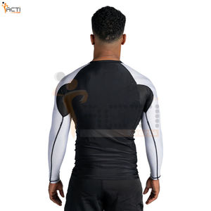 Venta de fábrica Custom OEM Design Men's Compression MMA Rash Guards Custom Sublimated Printed Rash Guard - Product Image 2
