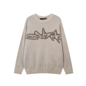 Pull de luxe pour hommes rétro cerf en peluche pull épais de haute qualité taille EU US Vintage Jacquard col rond hiver pull Streetwear - Product Image 1