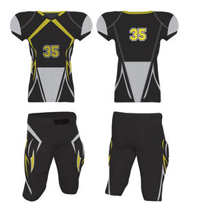 Conjuntos de Uniformes de Fútbol Americano Cómodos y Transpirables de Tallas Grandes con Camisetas y Pantalones Cortos con Logotipo Estampado por Transferencia Térmica, Equipación con Estilo - Product Image 1