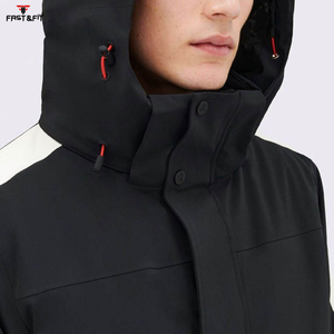 Chaqueta de esquí de invierno para hombre con estampado de cremallera impermeable de alta calidad personalizada con características transpirables que absorben la humedad - Product Image 6