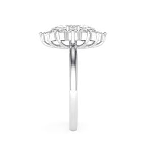 แหวนเจ้าสาว2.00CT รูปรัศมี14K แหวนทองคำขาวประดับเพชรสำหรับปลูกในห้องแล็บโมเดล Yali - Product Image 5