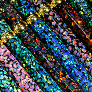 Nhà Phân Phối Trực Tiếp Đá <span class=keywords><strong>Opal</strong></span> Tổng Hợp Ngâm <span class=keywords><strong>Polymer</strong></span> OP11 Đá Dăm Hỗn Hợp Màu Xanh Kiwi Cho Đồ Trang Sức Nhẫn Dát Bạc - Product Image 6