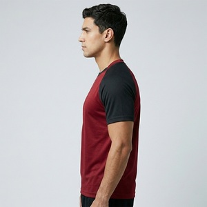American Style Two-Tone <b>Raglan</b> Short Sleeve T Shirt <b>Top</b> Gym/Sport Everyday Comfortable soft T Shirt For Exercise regimen - Product Image 4