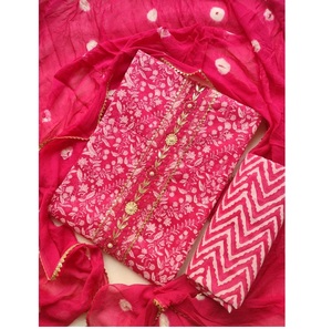 Conjunto Tradicional de 3 Piezas de Salwar Kameez para Mujer, Bordado sin Costuras, de Seda y Algodón, Tela Pesada, Trajes de Fiesta, Ropa Formal Pakistaní - Product Image 1