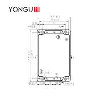 Yonggu T05 127.4*82.4MM boîtier en aluminium de sécurité extérieure boîtier de contrôle de Distribution en métal boîte de jonction étanche Electr