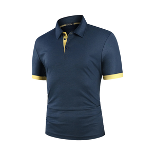 Polo à manches courtes pour hommes, polo de couleur contrastée, nouveaux vêtements d'été, streetwear, mode décontractée, hauts pour hommes - Product Image 6