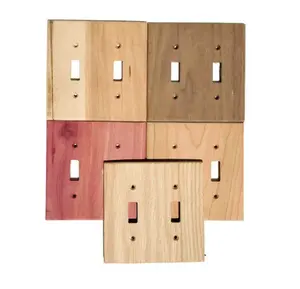 Amazon Top Seller 2022 Switch Plate Cover Rustic Light Switch Cover Light Wall Plate Wooden