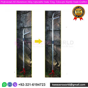 Pinza Profesional para Serpientes, Ajustable, de Aleación de Aluminio, Telescópica, con Mandíbula Ancha en Zigzag - Product Image 2