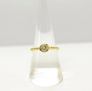 Direct Factory S925 14K Plaqué Or Style Classique Topaze Blanche Naturelle Bague Rubis Personnalisable Au Détail OEM ODM Directement Thaïlande - Product Image 1