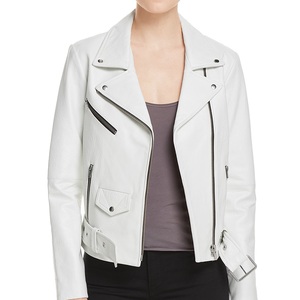 Nouvelle veste en cuir pour femmes 2026, longueur courte tendance avec fermeture éclair lisse et col pointu, vestes en cuir pour femmes - Product Image 5