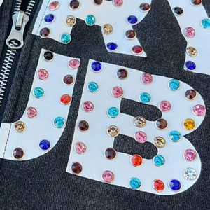 Sudadera con Capucha de Alta Calidad Estilo Y2K, Gruesa, Larga, con Bordado, de Poliéster/Algodón, con Estampado por Transferencia de Calor, con Cierre, para Hombre, con Diseño Gráfico - Product Image 3