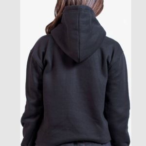 เสื้อมีฮู้ดสไตล์กีฬาเจ็ทสีดำเสื้อฮู้ดสเวตเชิ้ตหนักยูนิเซ็กส์เสื้อฮู้ดแบบกำหนดเองมีซิป100% ผ้าฝ้าย - Product Image 2