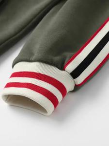 Customized Men's Cotton Polyester Streetwear Tracksuit Winter <b>Lightweight</b> Solid Pattern Flared Jogger Pant Sweat Suit - Product Image 4