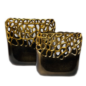 Jarrón de Flores de Aluminio Atiqco, Diseño Feng Shui para Decoración de Mesa de Pascua, Decoración Elegante para el Hogar u Oficina - Product Image 6