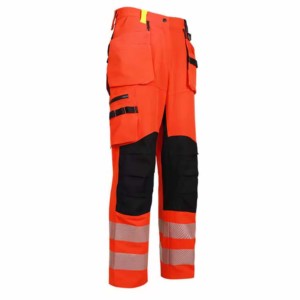 Pantalon de travail de sécurité réfléchissant en toile Pantalon cargo de construction avec caractéristiques extensibles - Product Image 6