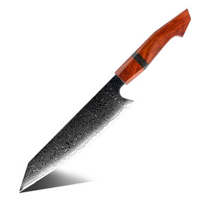 Cuchillo de chef de acero de Damasco de 67 capas, cuchillos de cocina de acero japonés con mango de madera de sándalo - Product Image 1