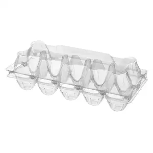 Ready to Ship In Stock Egg Trays 10 Egg Viols Eco-Friendly Plastic Boxes Egg Packaging Plastic Packaging Food