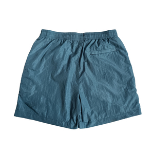 Pantalones cortos de verano, pantalones cortos de playa impermeables personalizados, pantalones cortos estampados con letras sólidas con cordón, pantalones cortos de nailon de malla para hombre para la temporada de verano - Product Image 3