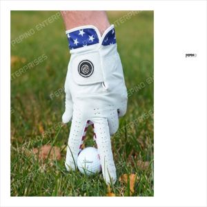 Los últimos guantes de golf de alta calidad lisos de moda con el último Logotipo de bordado de patrón Guantes de golf de cuero - Product Image 1