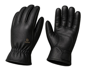 Gants de sécurité personnalisés en cuir de mouton rayés pour hommes, longueur poignet, haute qualité, doublure en coton respirant, détection des aiguilles, quatre doigts - Product Image 2