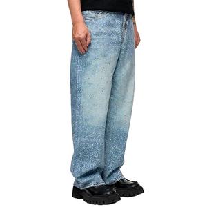 Nouveau design, dernière collection : Jean homme en denim délavé avec strass, style urbain, stock printemps pour dropshipping - Product Image 3
