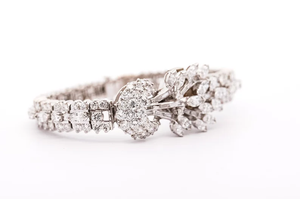 Multi forma 12 quilates Moissanite diamante secreto reloj rodio plateado regalo de boda pulsera Unisex Plata de Ley 925 - Product Image 3