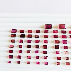 Pierres précieuses taillées émeraude en tourmaline rose certifiées IGI traitées thermiquement - Product Image 4