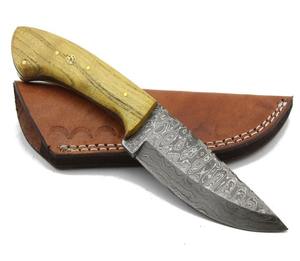 Couteau de chasse portable de qualité industrielle, lame fixe de type Bu/aft Damascus, avec manche en bois, OEM, utilisation tactique de survie - Product Image 6