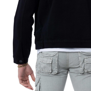 Chaqueta vaquera de manga larga de estilo callejero para hombre más vendida Ropa de invierno elegante con nuevo diseño Venta al por mayor Chaquetas en blanco - Product Image 3