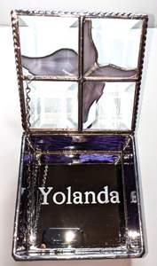 Elegantes cajas de anillos de vidrio de forma cuadrada hechas con metal y Vidrio colorido para organizadores de joyería, regalos de compromiso de boda - Product Image 4