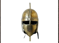 Casques d'armure médiévaux de style vintage fabriqués à la main en acier et en laiton prêts au combat et disponibles à l'achat à des prix avantageux