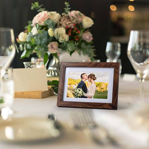 5x7 <b>Rustic</b> Wooden <b>Picture</b> <b>Frame</b> Set MDF Photo <b>Frame</b> with Wall Mounting <b>Frames</b> or Tabletop Display - Product Image 3