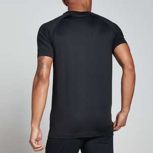 T-shirt personnalisé en polyester, élasthanne, coupe ajustée, respirant, chemises de course de créateur pour hommes, t-shirts de gymnastique sportive pour hommes - Product Image 3